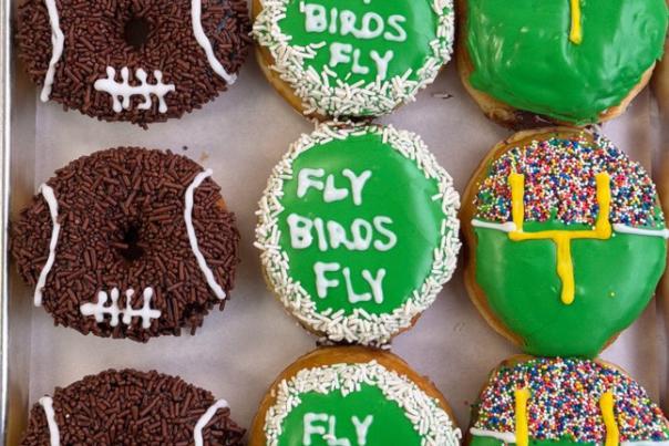 Eagles donuts from Donerds Donuts in Bethlehem