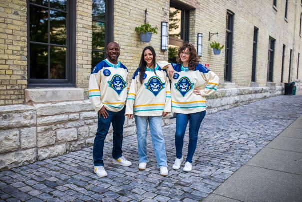 Visit Milwaukee x Admirals Jersey Collab - Group