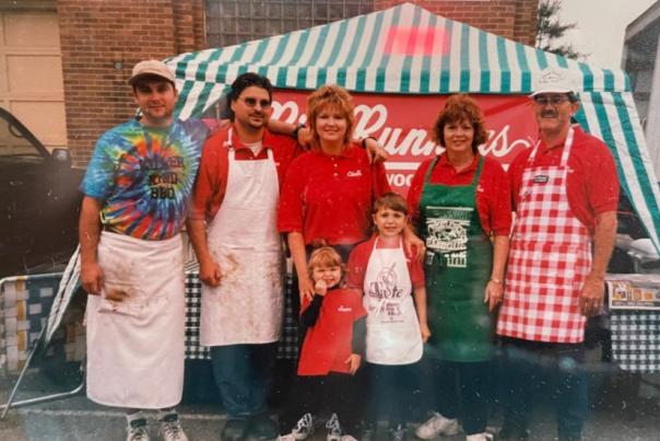 Squealers BBQ celebrates 25 years in Mooresville this year! Photo shows an event from their early days in business.