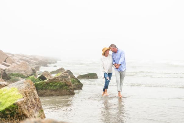 Couples shoot winter texan