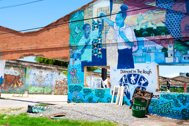 Mural at Fleet Street Downtown Kingston