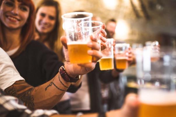 Beer Raised Glasses