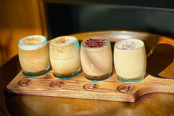 Cold brew flight from Best Friends Coffee & Bagels (Photo courtesy of Best Friends Facebook)