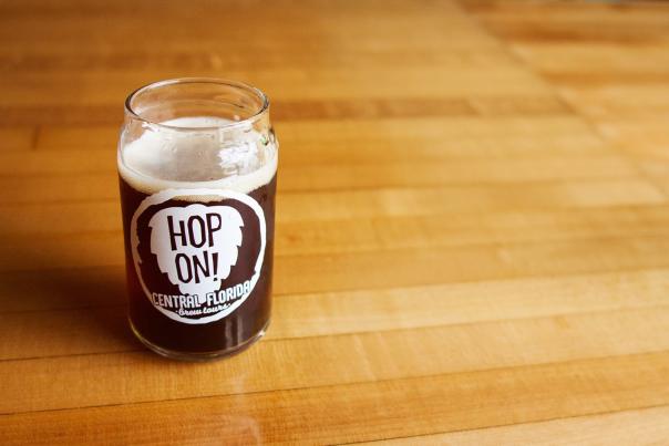 Hop On Brewery Tours beer glass