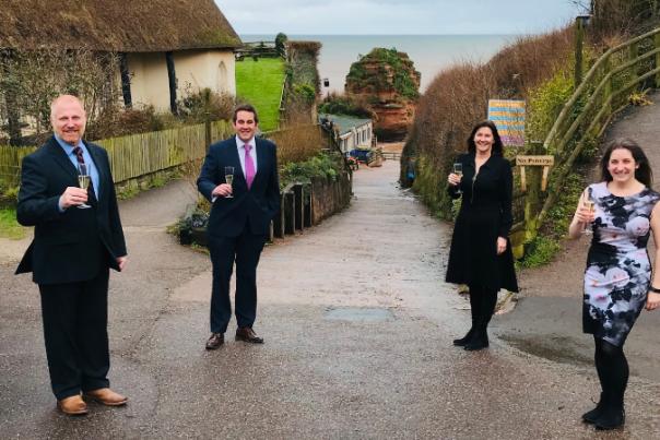 team at ladram bay