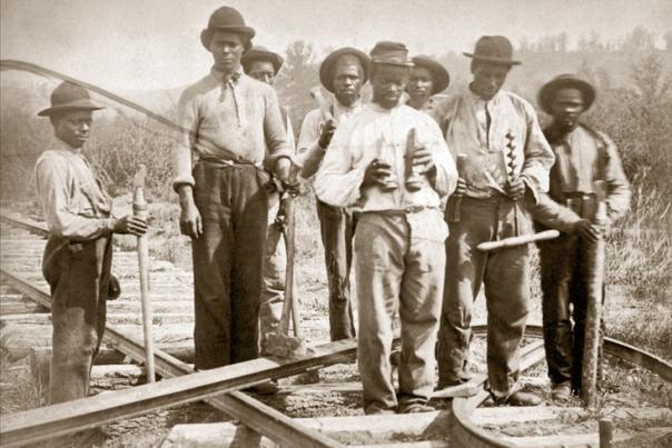 African American woodchoppers during Civil War era Virginia
