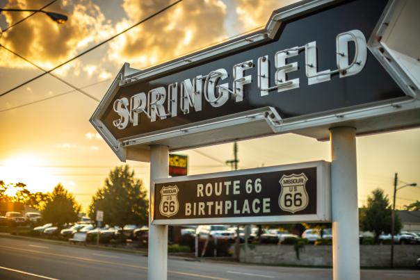 Birthplace of Route 66 Sign