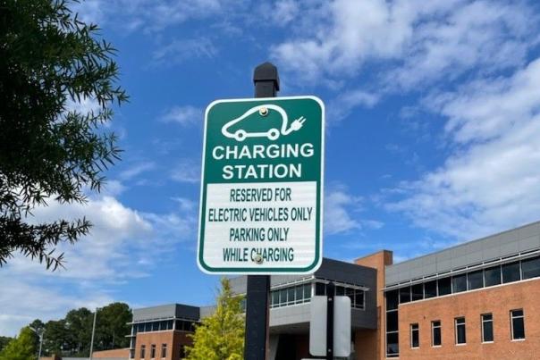 Electric Vehicle Charging Sign