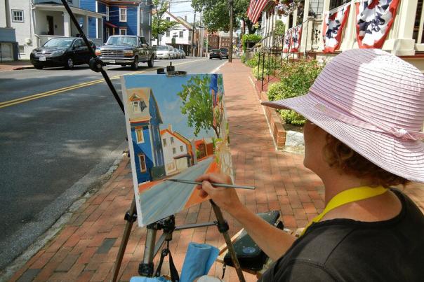 Plen Air paint Annapolis festival during Annapolis Arts Week