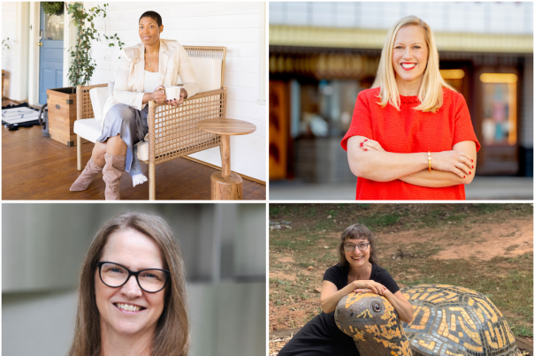 Headshots of Athens inspiring women side by side