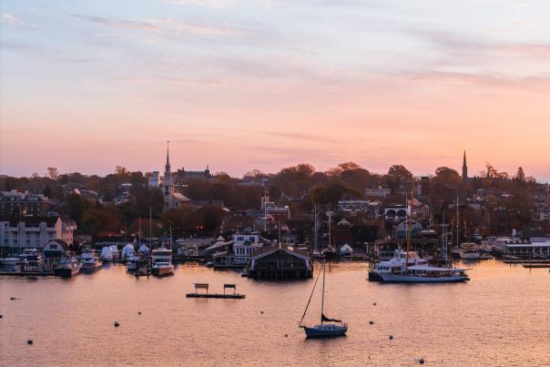Harbor Newport RI Fall