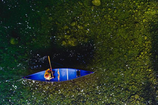 Kayak Aerial View