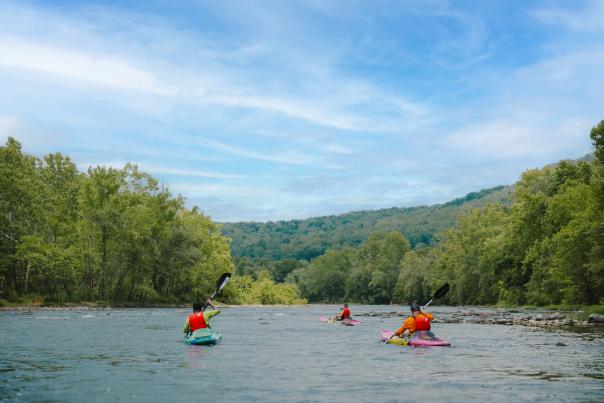Kayaking with Twin River Outfitters