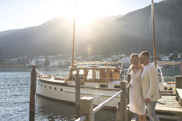 Queenstown Bay at dusk