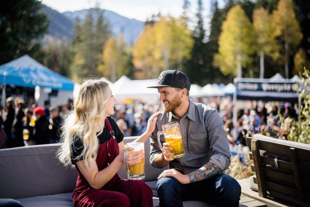 Couple at Snowbird's Oktoberfest