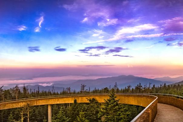 Clingmans Dome in the Smoky Mountains