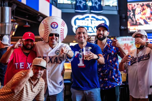 Rangers Fans at Texas Live!