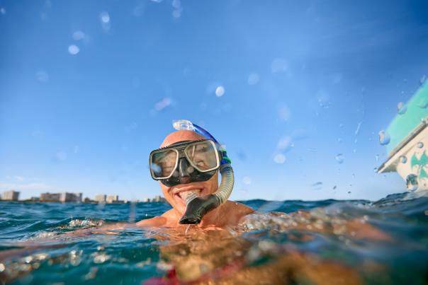 2026 Brand Campaign Man Snorkeling