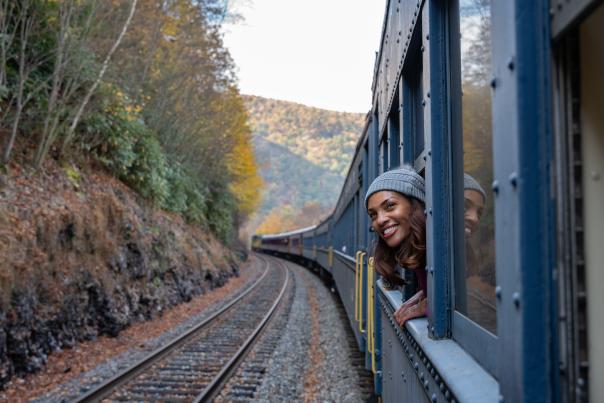 Take in the stunning fall foliage in the Poconos during a train tour.