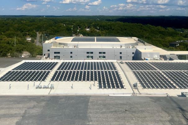 Solar Panels on top of Akins Ford Arena The Classic Center