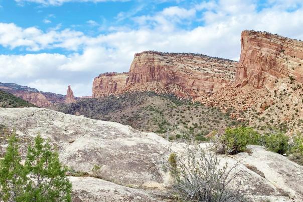 View of Colorado National Monument from the Canyon