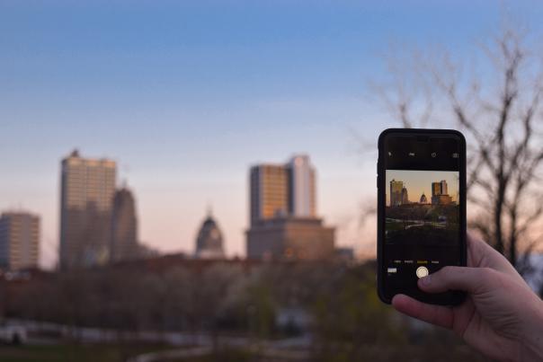 Downtown Fort Wayne, Indiana Skyline