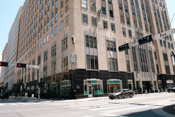 Building on Park Ave. in downtown OKC where a scene of "Twisters" was filmed