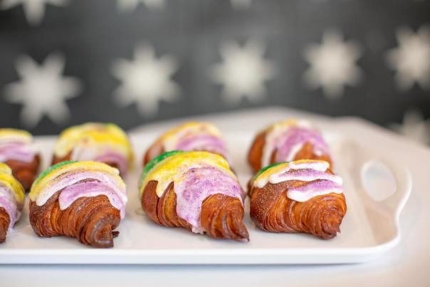 King Cake Croissants