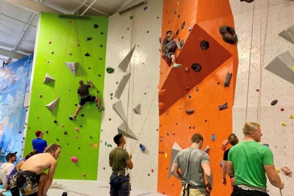 People Climbing Rock wall at Active Climbing in Grovetown