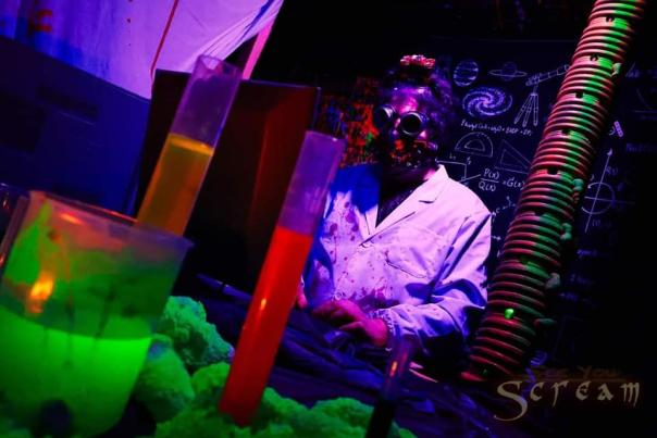 Scary scientist at Booger Woods