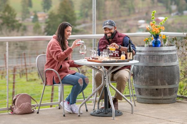 Specialty tasting at Raptor Ridge