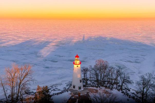 Marblehead Lighthouse Winter