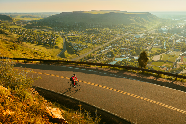 Sunrise bike lookout