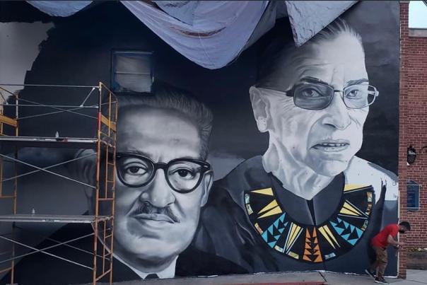 Thurgood Marshall and Ruth Bader Ginsburg