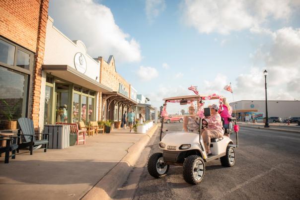 golf cart downtown rockport