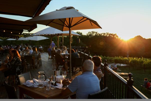Wine Country, Chandler Hill Vineyards, Sunset