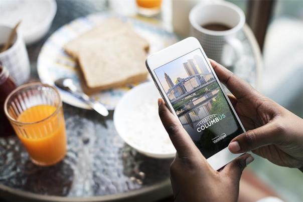 CBUS Rewards app homescreen showing on iPhone