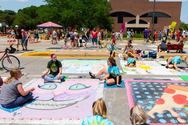Chalkwalk at the Fort Wayne Museum of Art