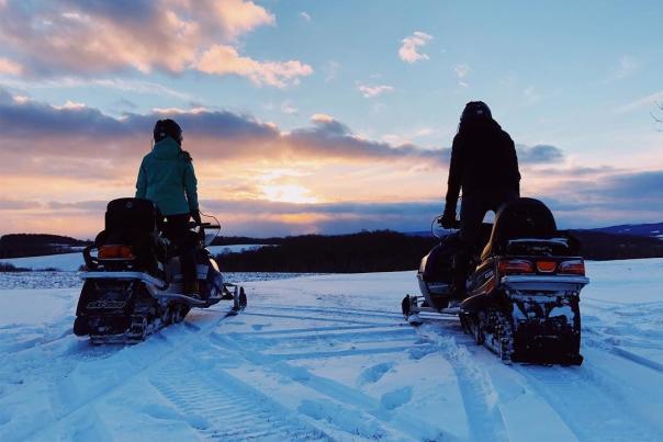 Snowmobiling