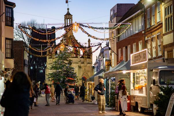 Christmas in Chichester city centre