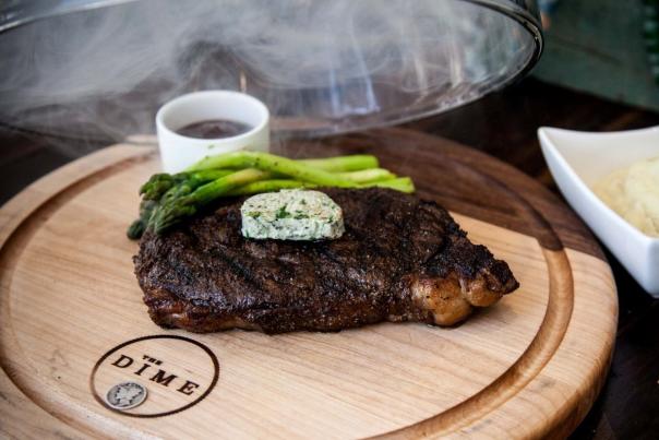 Steak at The Dime in Allentown, Pa.