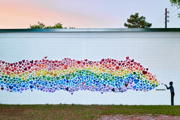 Diversity Mural in the Mills 50 area of Orlando