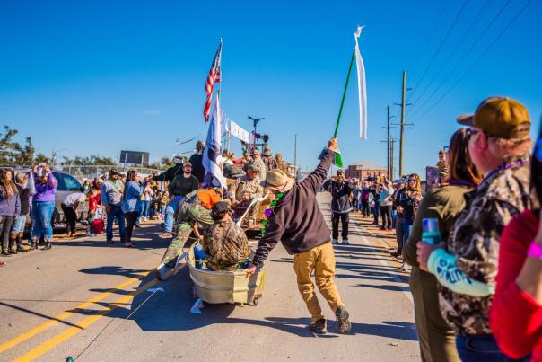 boats from Louisiana fur and wildlife festival