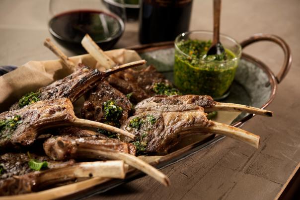 Kunde Family Winery's Grilled Lamb Chops
