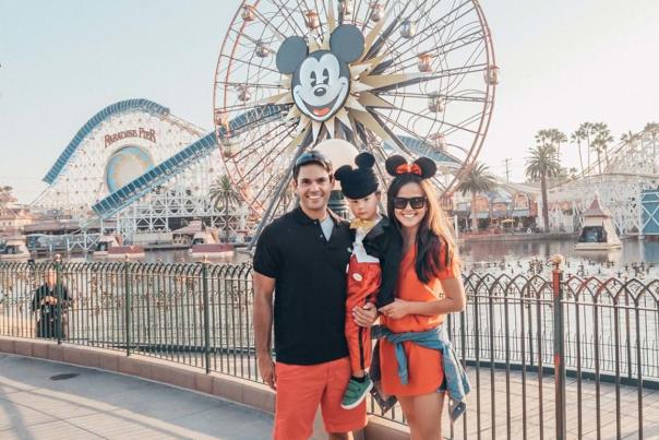 Family at Disney California Adventure Park