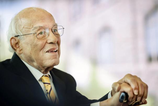 Norman C. Francis, retired long-time president of Xavier University of Louisiana, listens as the announcement of the $500 million fund-raising campaign is announced on Thursday, November 3, 2022.