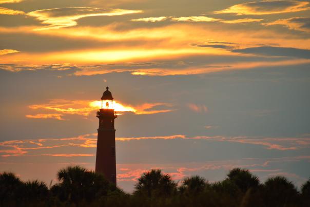 Ponce de Leon Inlet Lighthouse & Museum at Sunset
