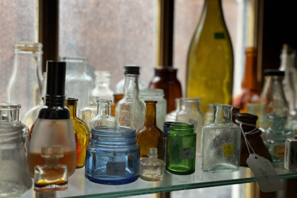Bottles at Auntie Bellum's Antiques