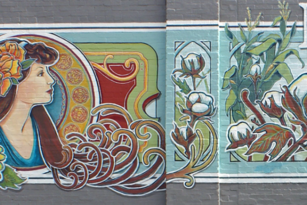 McKinney Mural on the Cadillac Pizza building