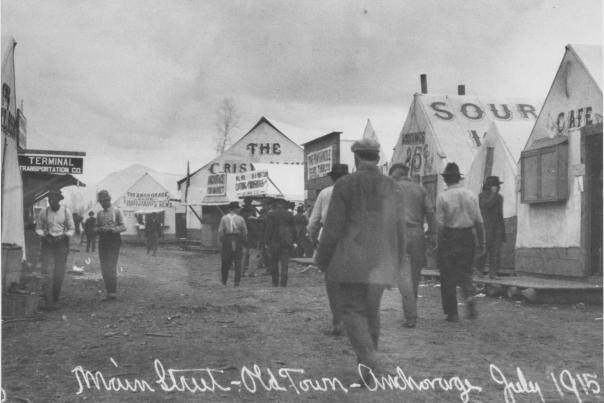 Main Street Old Town Anchorage July 1915